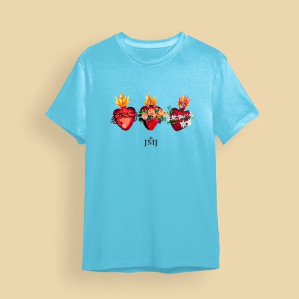 Camiseta Corazón de Jesús, María y José - Image 3
