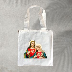 Tote Bag - Corazón de Jesús y María