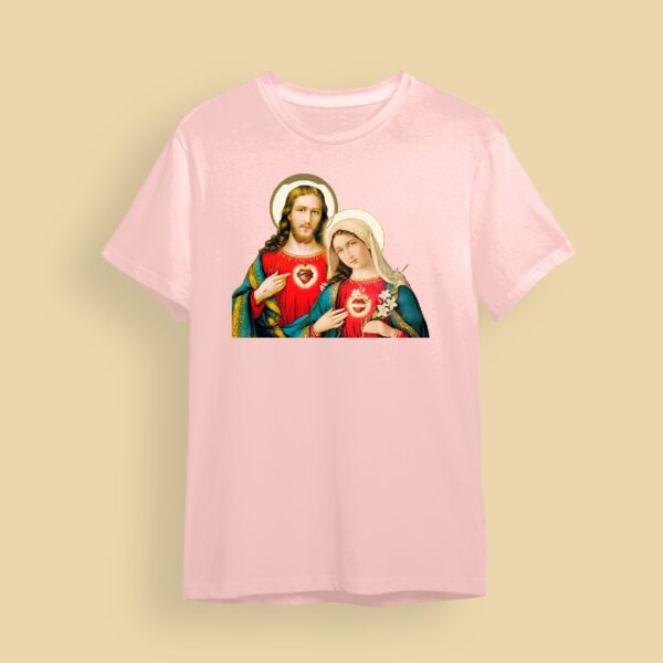 Camiseta Corazón de Jesús y María - Image 4