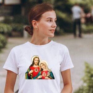 Camiseta Corazón de Jesús y María