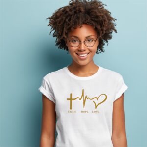 Camiseta - Faith Hope Love
