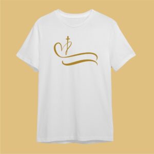 Camiseta Corazón y Cruz