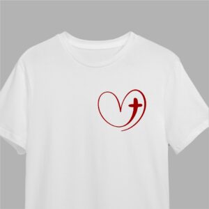 Camiseta Corazón y Cruz