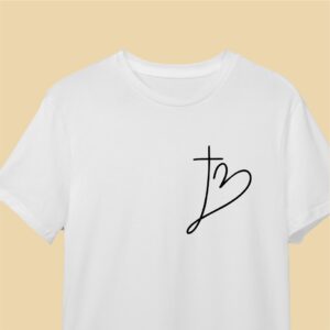 Camiseta Corazón y Cruz