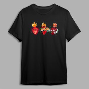 Camiseta Corazón de Jesús, María y José