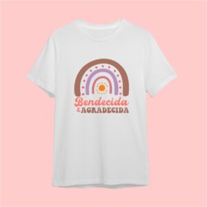 Camiseta Bendecida y Agradecida