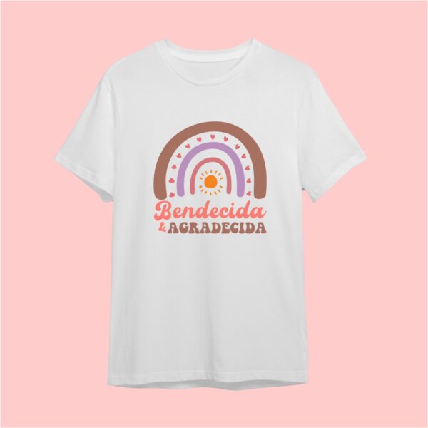 Camiseta Bendecida y Agradecida