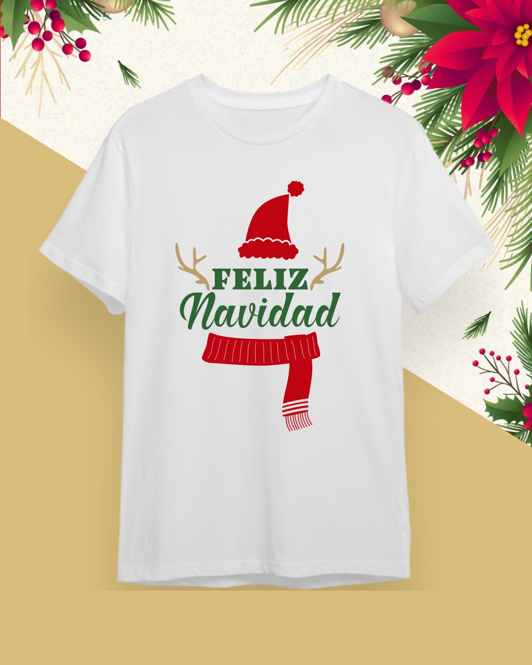 Camiseta Navideña - Feliz Navidad