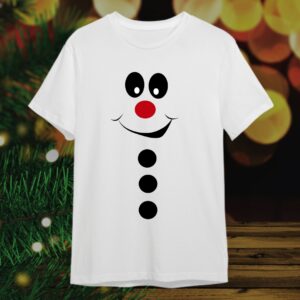 Camiseta Navideña - Feliz Navidad / Muñeco de Nieve