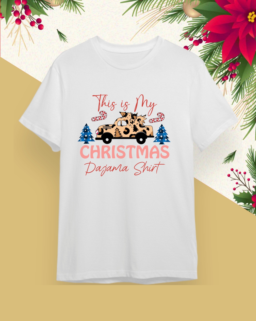 Camiseta Navideña - Feliz Navidad / Merry Christmas
