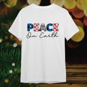 Camiseta Navideña - Feliz Navidad / Peace on Earth