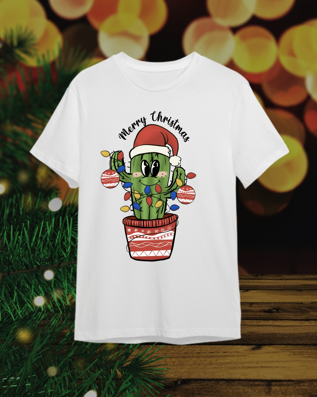 Camiseta Navideña - Feliz Navidad / Merry Christmas