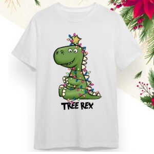 Camiseta Navideña - Feliz Navidad / Merry Christmas Tree Rex