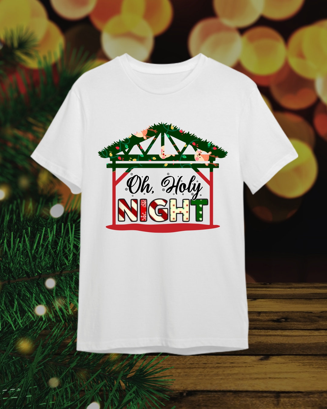 Camiseta Navideña - Feliz Navidad / Merry Christmas
