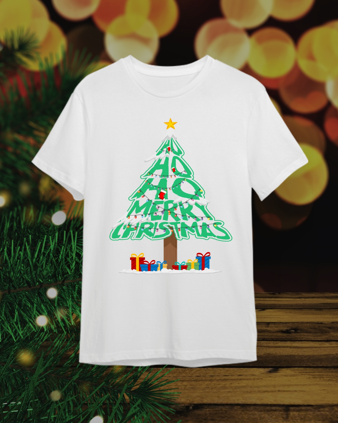 Camiseta Navideña - Feliz Navidad / Merry Christmas