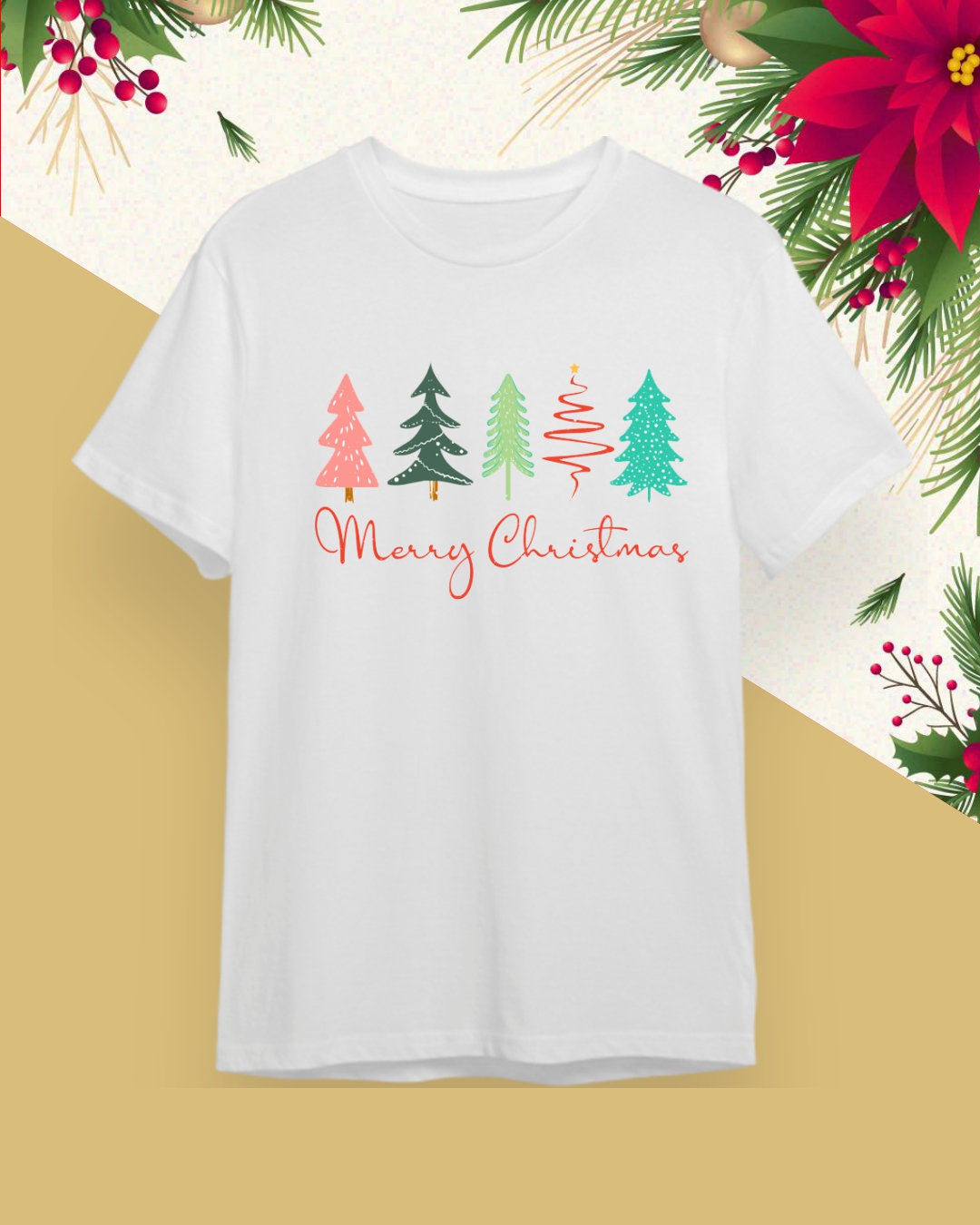 Camiseta Navideña - Feliz Navidad / Merry Christmas