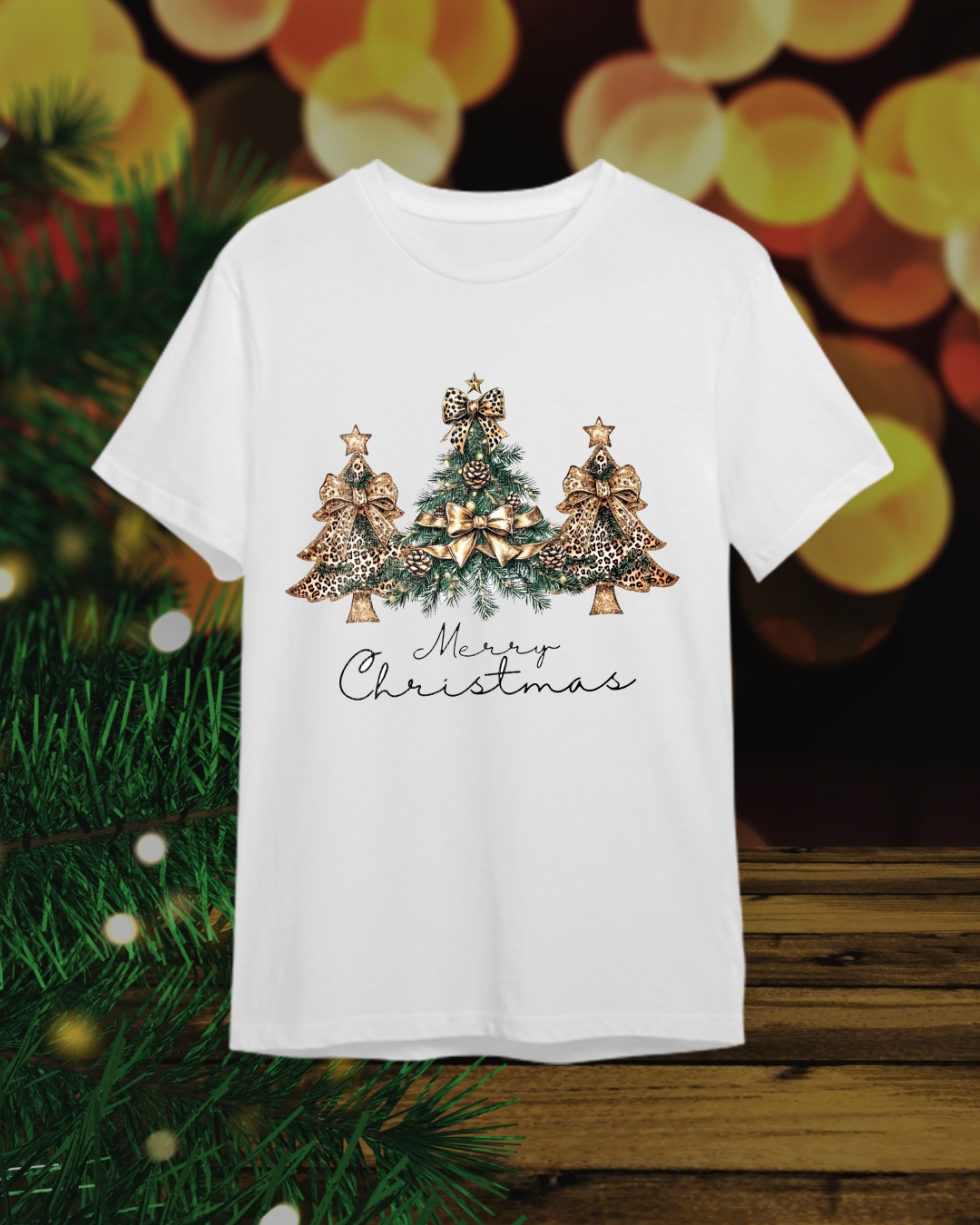 Camiseta Navideña - Feliz Navidad / Merry Christmas