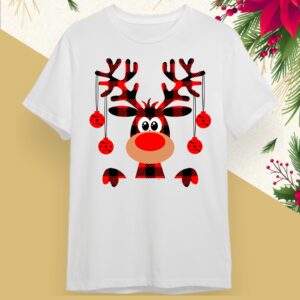 Camiseta Navideña - Feliz Navidad Reno
